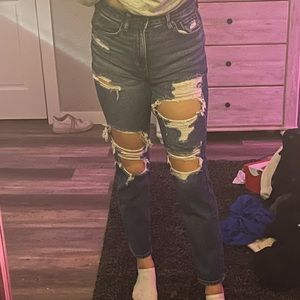 american eagle mom jeans
